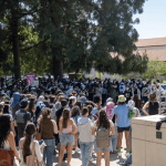 Hundreds of Claremont Colleges Students Rally for divestment after student arrests at Pomona College (Pomona Divest from Apartheid)